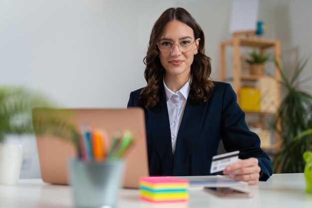 Professional Woman at a Modern Desk